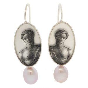 Anzu: Pearlhanger, Sterling Silver, Aphrodite Motif