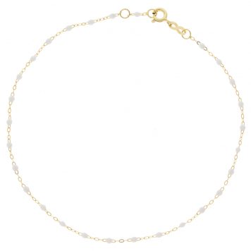 gigiCLOZEAU: Classic Gigi Anklet White 9.4"