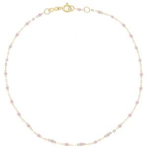 gigiCLOZEAU: Classic Gigi Anklet Baby Pink 9.4"