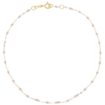 gigiCLOZEAU: Classic Gigi Anklet Baby Pink 9.4"