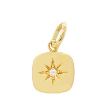 gigiCLOZEAU: Gold Miss Gigi Pendant