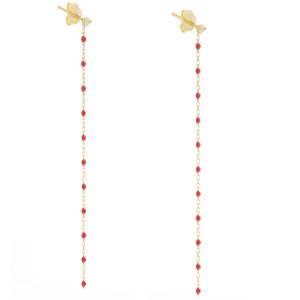 gigiCLOZEAU: Mini Party Earrings, 18k yg, Poppy