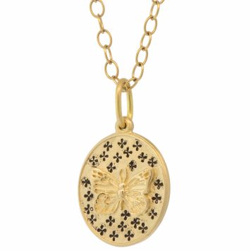 Erica Molinari:14k small baby butterfly charm