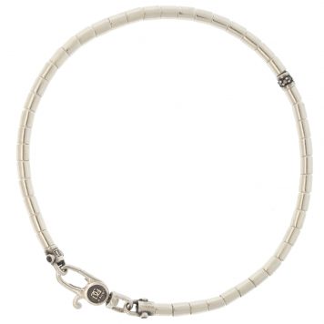 Gurhan:Men's bracelet,vertigo,small 3.45mm,1 scattered black diamond pave station,8"