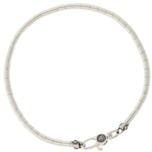 Gurhan:Men's bracelet,Silver,1.40mm round brilliant cut black diamond accents,8"