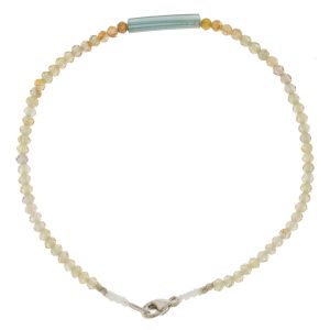 Margaret Solow: Bracelet, SS Clasp, Zircon & Tourmaline