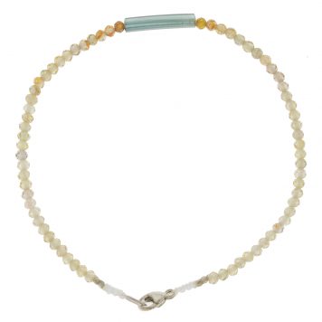 Margaret Solow: Bracelet, SS Clasp, Zircon & Tourmaline