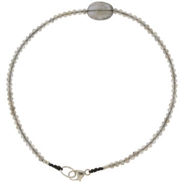 Margaret Solow: Bracelet, SS Clasp, Laboradorite
