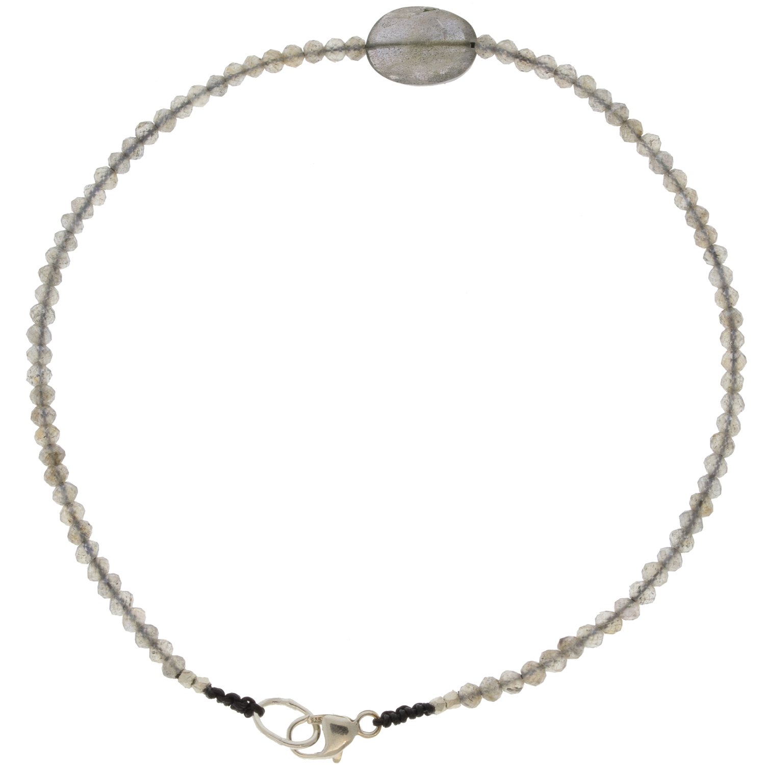 Margaret Solow: Bracelet, SS Clasp, Laboradorite