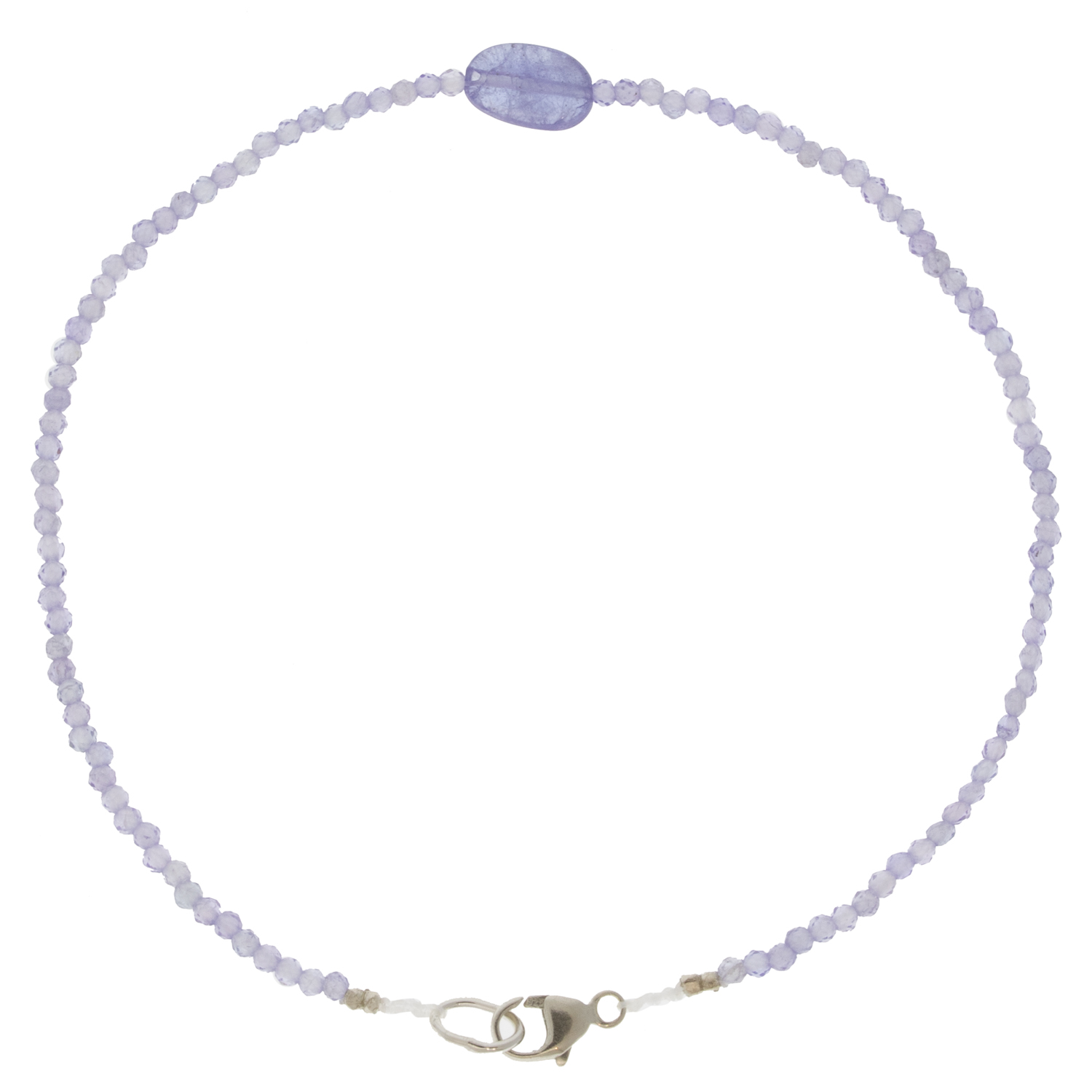 Margaret Solow: Bracelet, SS Clasp, Tanzanite & Tanzanite