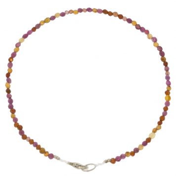 Margaret Solow: Bracelet, SS Clasp, Multi Stone
