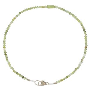 Margaret Solow: Bracelet, SS Clasp, Green Tourmaline