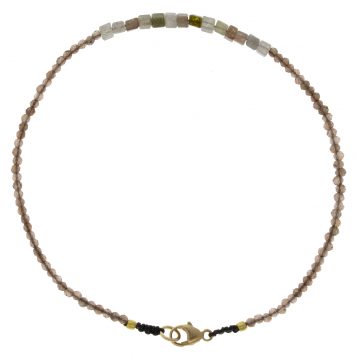 Margaret Solow: Bracelet, 18K, Zircon & Diamond - One of a Kind - Square