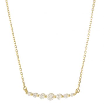 Three Stories Jewelry: Small Graduated Diamond Necklace