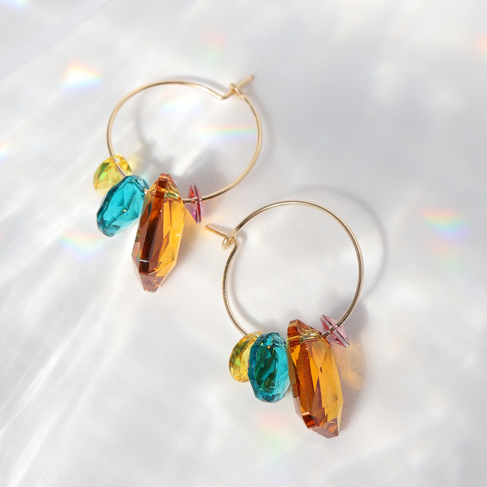 Abacus Row: Sweet Pea Earrings - No. 39