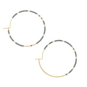 Abacus Row: Pan Hoops, Indigo