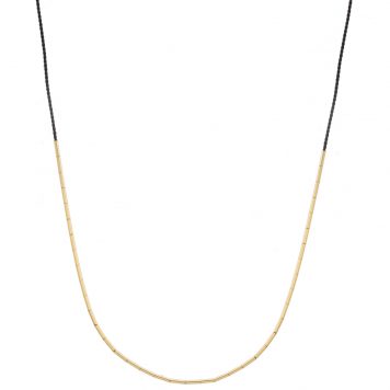 Abacus Row: Circinus necklace-Black