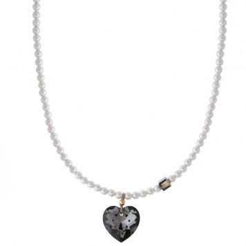 Abacus Row: Big Heart Necklace, Moonstruck