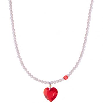 Abacus Row: Big Heart Necklace, Amour - Adjustable