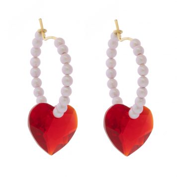Abacus Row: Big Heart Earrings, Amour