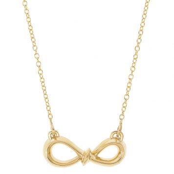 Lizzie Mandler:Infinity Knot Pendant Necklace 18k