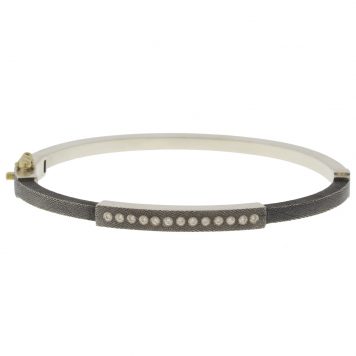 Rene Escobar:Bangle,DIANA ID,2.5 mm 13 Diamonds,0.39CT,Sterling silver,medium