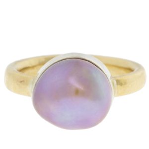 LuLu: Cleo Ring, Taupe Pearl, Size 7