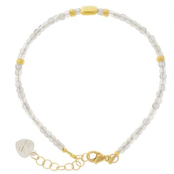 LuLu: Lhasa Bracelet, Labradorite 6" with 1" extender