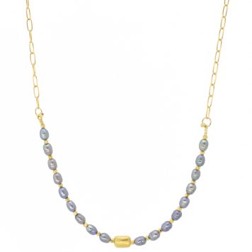 Lulu: Echo Necklace, Peacock Pearl