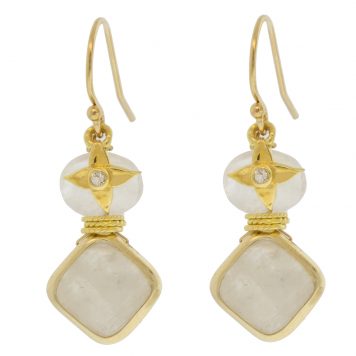 LuLu: Skye Earrings, Moonstone