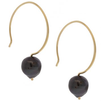 Lulu: Cleo Earrings, Peacock Pearl
