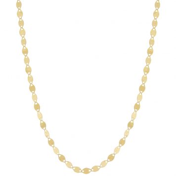 Lana:NUDE CHAIN CHOKER  YELLOW GOLD