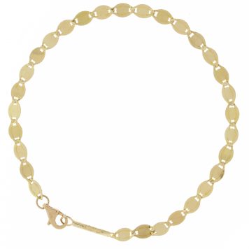 Lana:MEGA NUDE CHAIN BRACELET YELLOW GOLD 7"
