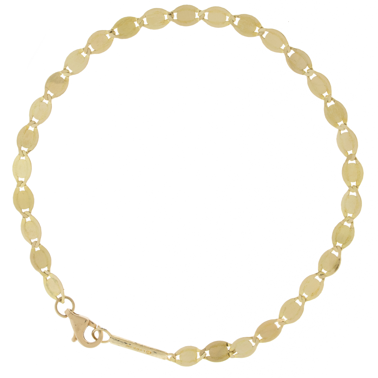 Lana:MEGA NUDE CHAIN BRACELET YELLOW GOLD 7"