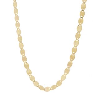 Lana:MEGA NUDE CHAIN CHOKER YELLOW GOLD