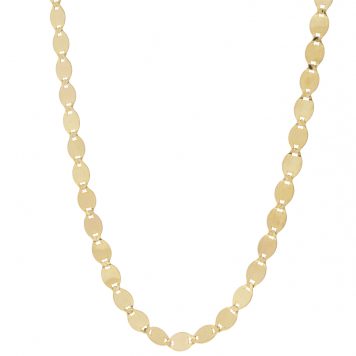 Lana:MEGA NUDE CHAIN CHOKER YELLOW GOLD