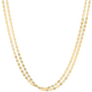 Lana:DOUBLE STRAND PETITE NUDE CHOKER- 15“