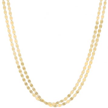 Lana:DOUBLE STRAND PETITE NUDE CHOKER- 15“