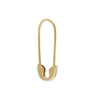Maya Brenner:Baby safety pin earring,14k,Plain-SINGLE