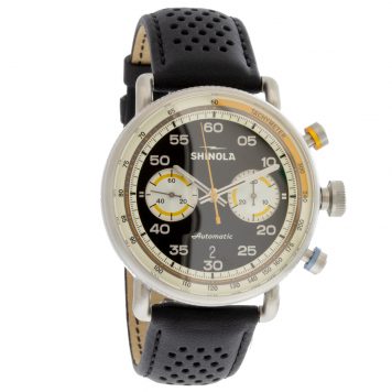 Shinola: Watch, Canfield Speedway, 44mm, Black Leather Strap, Automatic