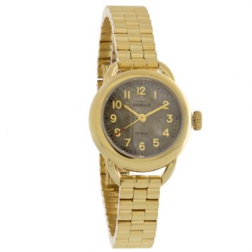 Shinola: Watch, Runabout 3H 25mm Petoskey Gold Bracelet