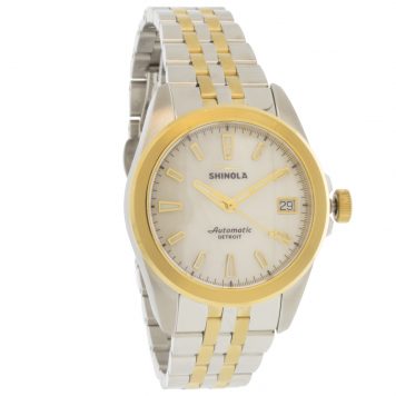 Shinola: Watch 36mm Shinola Monster Circadian, Silver/Gold Bracelet