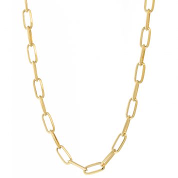 Lizzie Mandler : Chain,Knife Edge Oval,18K Yellow Gold