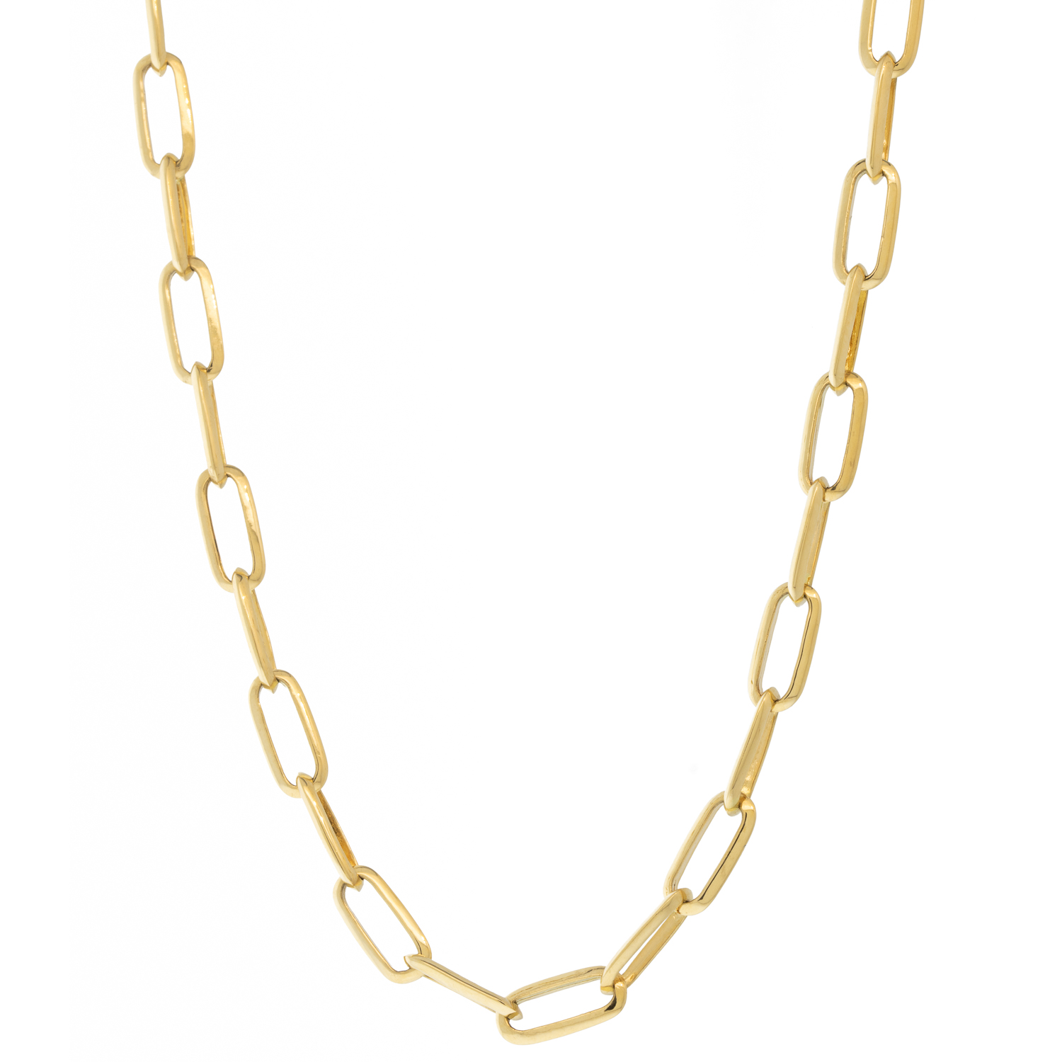 Lizzie Mandler : Chain,Knife Edge Oval,18K Yellow Gold