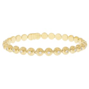 Campbell + Charlotte: Evolve Link Bracelet, Diamond, 14k Gold