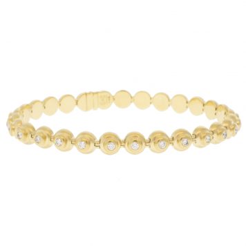 Campbell + Charlotte: Evolve Link Bracelet, Diamond, 14k Gold