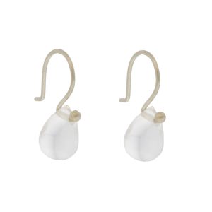 Jane Diaz: Simple Stone Tear Drops, Clear Quartz