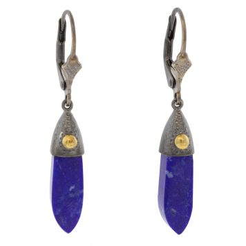 Alison Shiboski:Lapis Dangle Earrings,ss 18k
