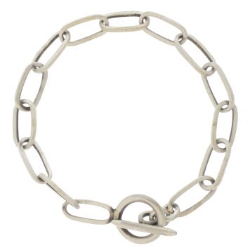Jane Diaz: Long oval link bracelet, 7"