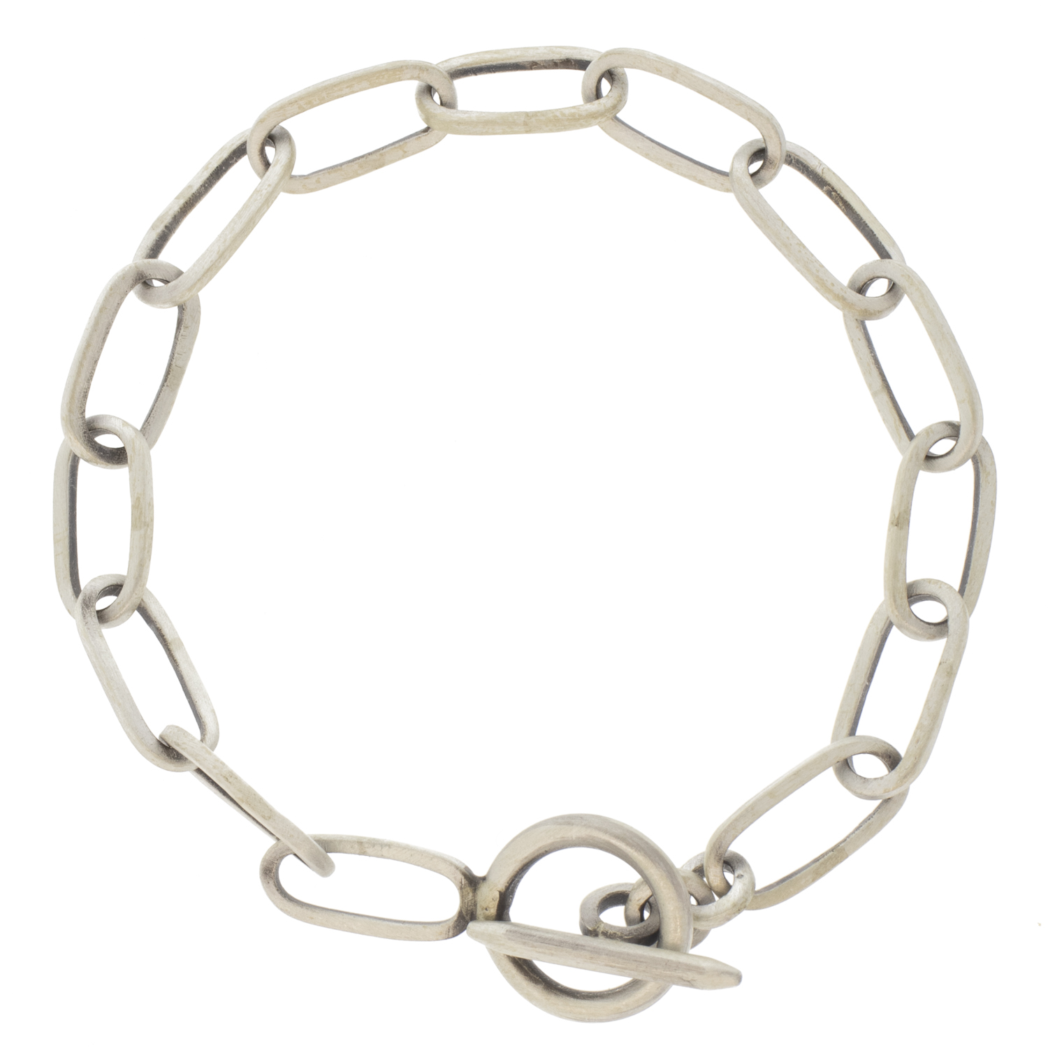 Jane Diaz: Long oval link bracelet, 7"